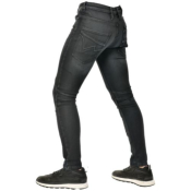 Jean moto homme Overlap Joey Black Waxed