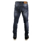 Jean moto homme Overlap Derek Blue Wash