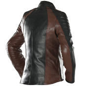 Veste moto cuir femme Overlap Tina